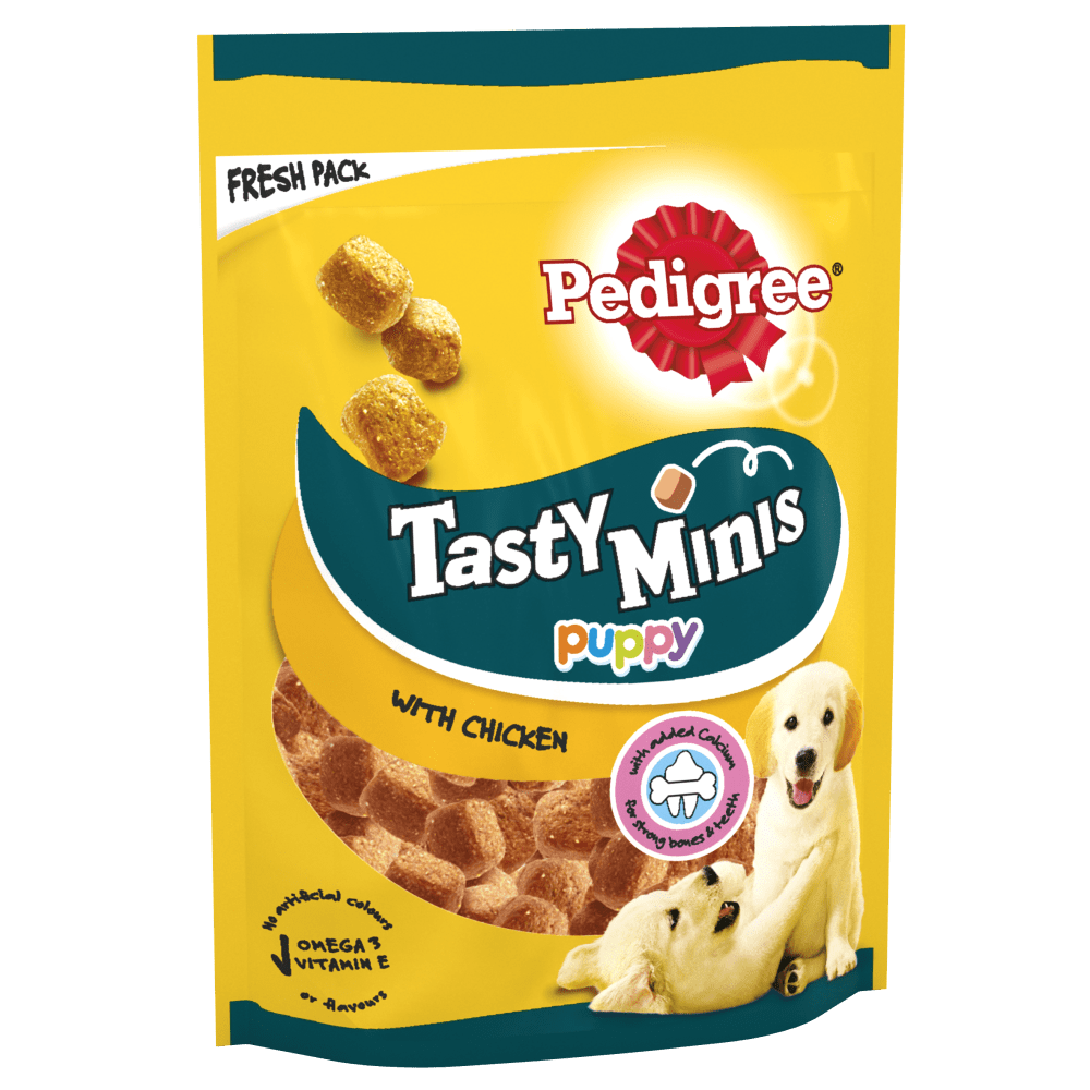 PEDIGREE® TASTY MINIS Puppy Treats Chewy Cubes with Chicken 125g