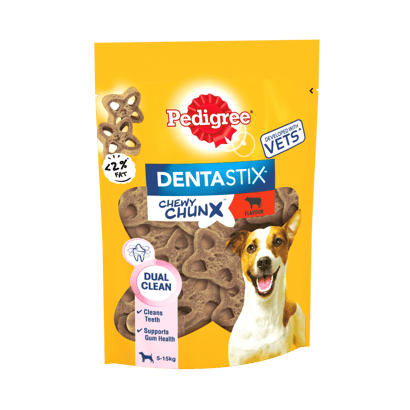 DENTASTIX™ CHEWY CHUNX™ Mini Dog Treat Beef Flavour