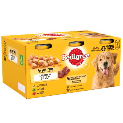 Chunks in Jelly Mixed Selection Adult Wet Dog Food Tins