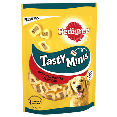 TASTY MINIS Dog Treats Chewy Slices with Beef & Poultry